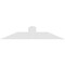 Ekena Millwork Portland Architectural Grade PVC Gable Bracket, 36"W x 7 1/2"H x 4"D x 4"F, 5/12 Pitch GBP036X08X0404POR00 - alternate 4